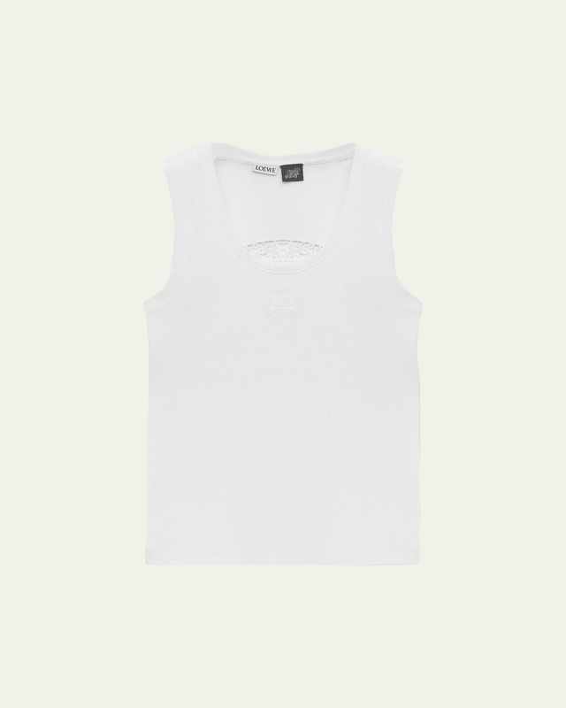 Anagram and Lace Back Tank Top